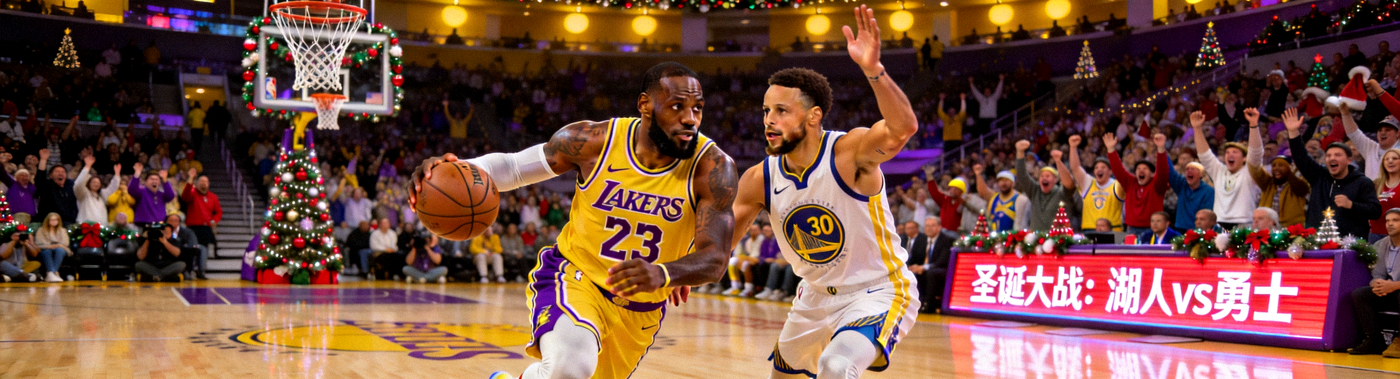 NBA圣诞大战湖人主场对阵勇士，勒布朗詹姆斯与斯蒂芬库里的巅峰对决
